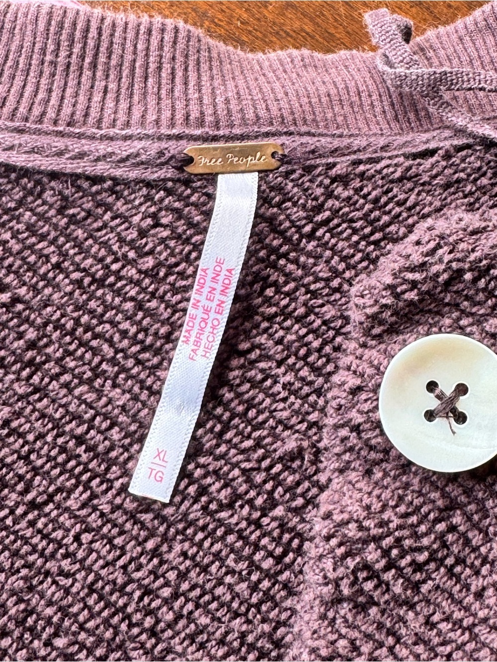 Free People Matilda Sweatshirt in Darkest Chocolate - Picture 9 of 10